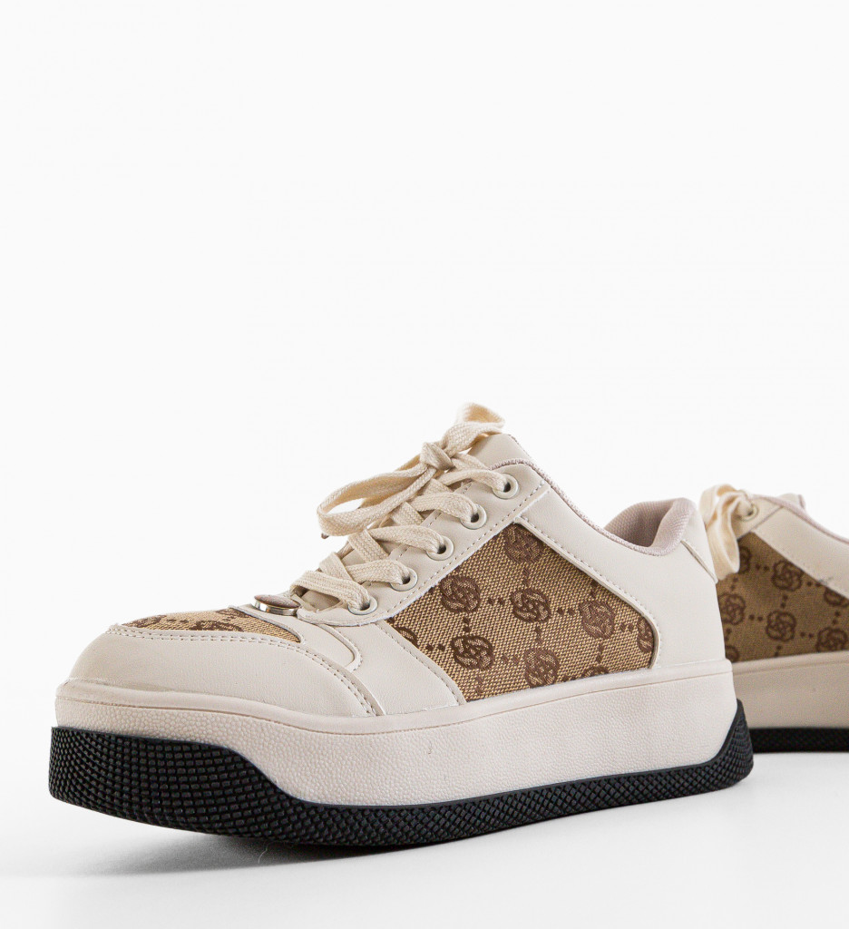 Sneakers Dama Guett Bej | Confort și Stil - imagine 5
