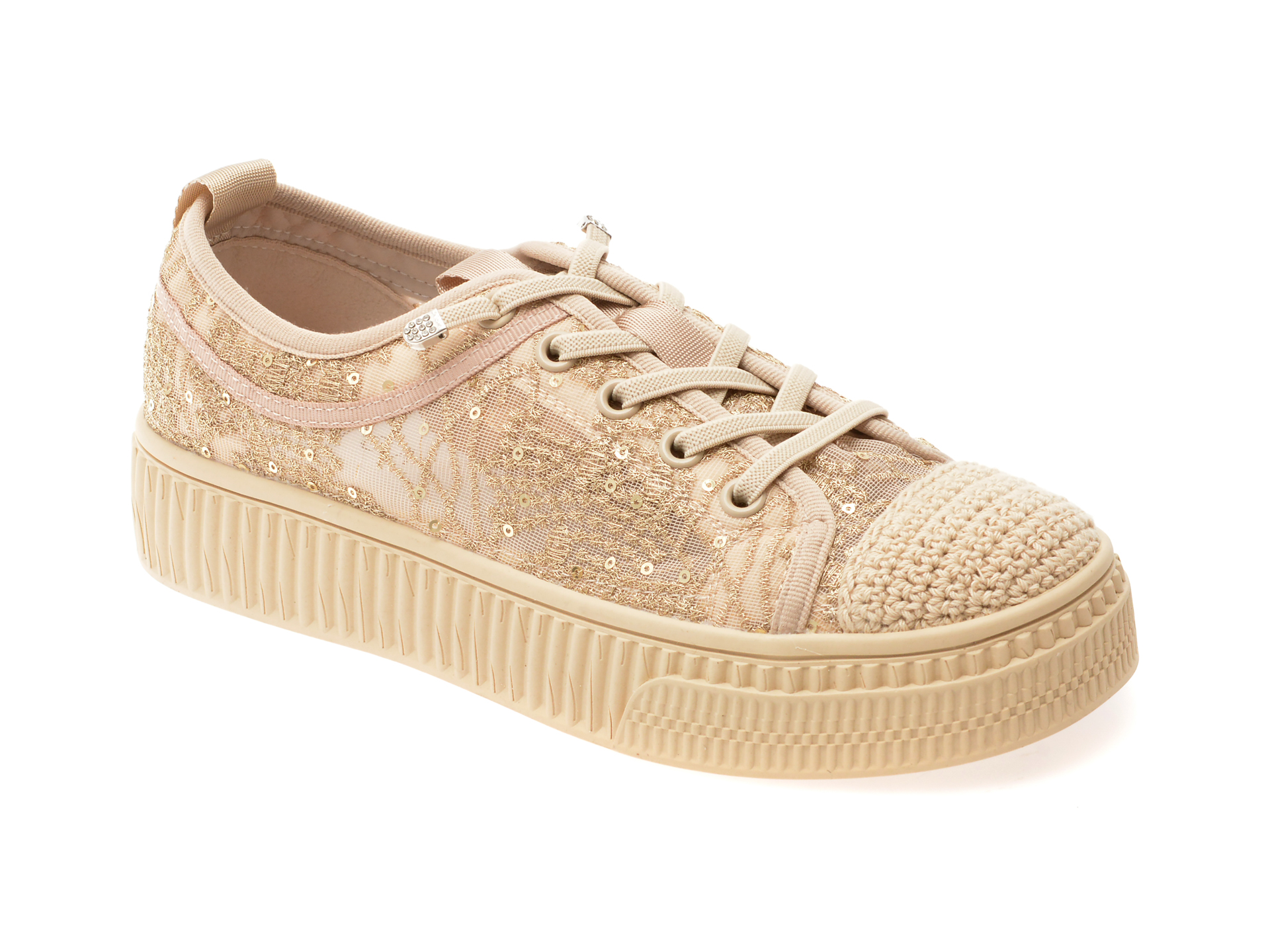 Pantofi EPICA Aurii Casual - Eleganță Urbană