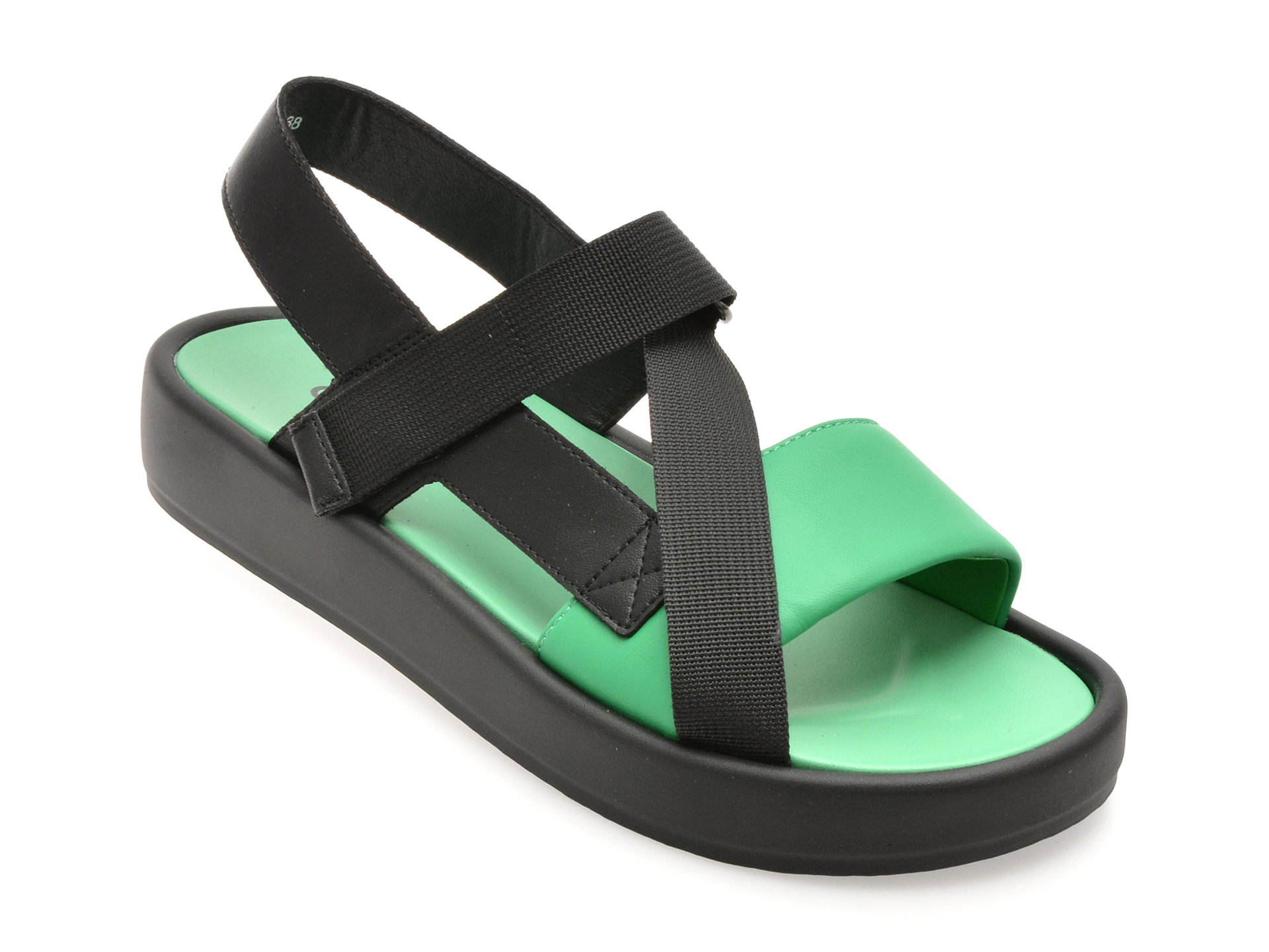 Sandale GRYXX verzi din piele naturală