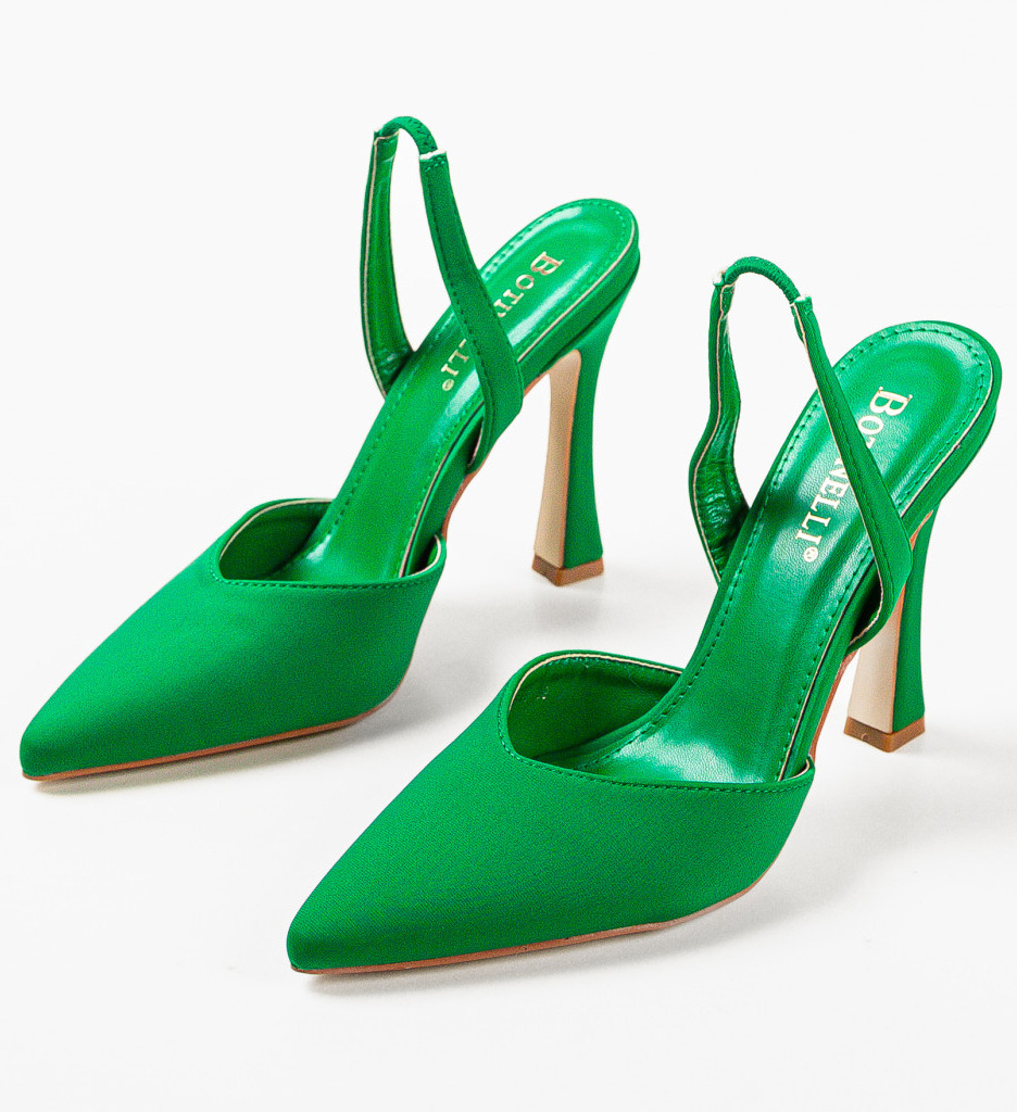 Pantofi cu Toc Vanty Verzi - Eleganță Asigurată - imagine 4