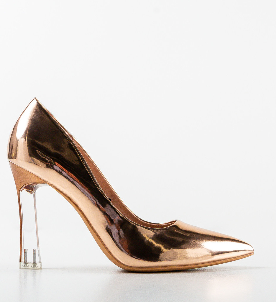 Pantofi cu Toc Aple Roze | Eleganță și Stil - imagine 4