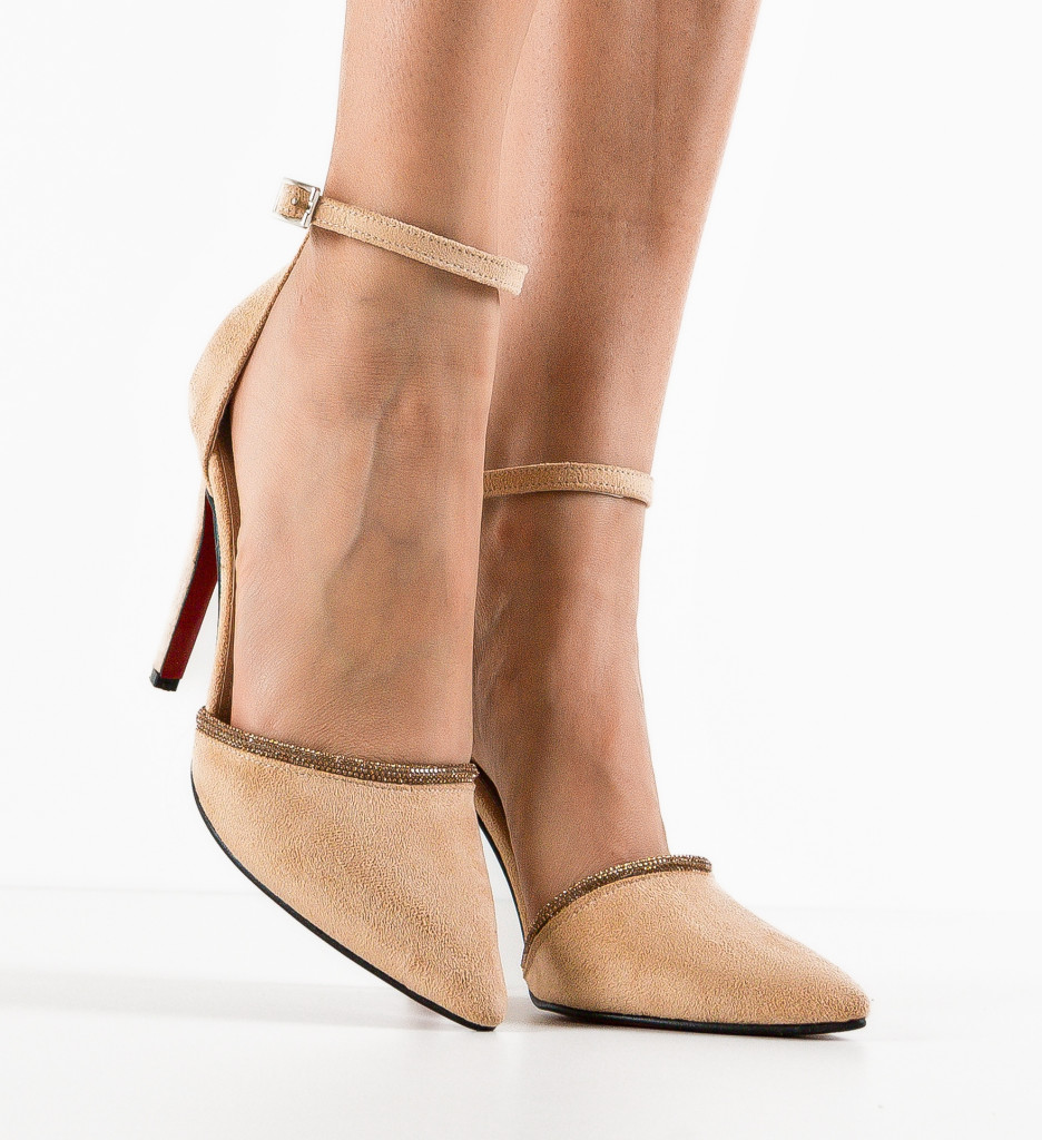 Pantofi Dama Varay Bej - Eleganță și Stil - imagine 3