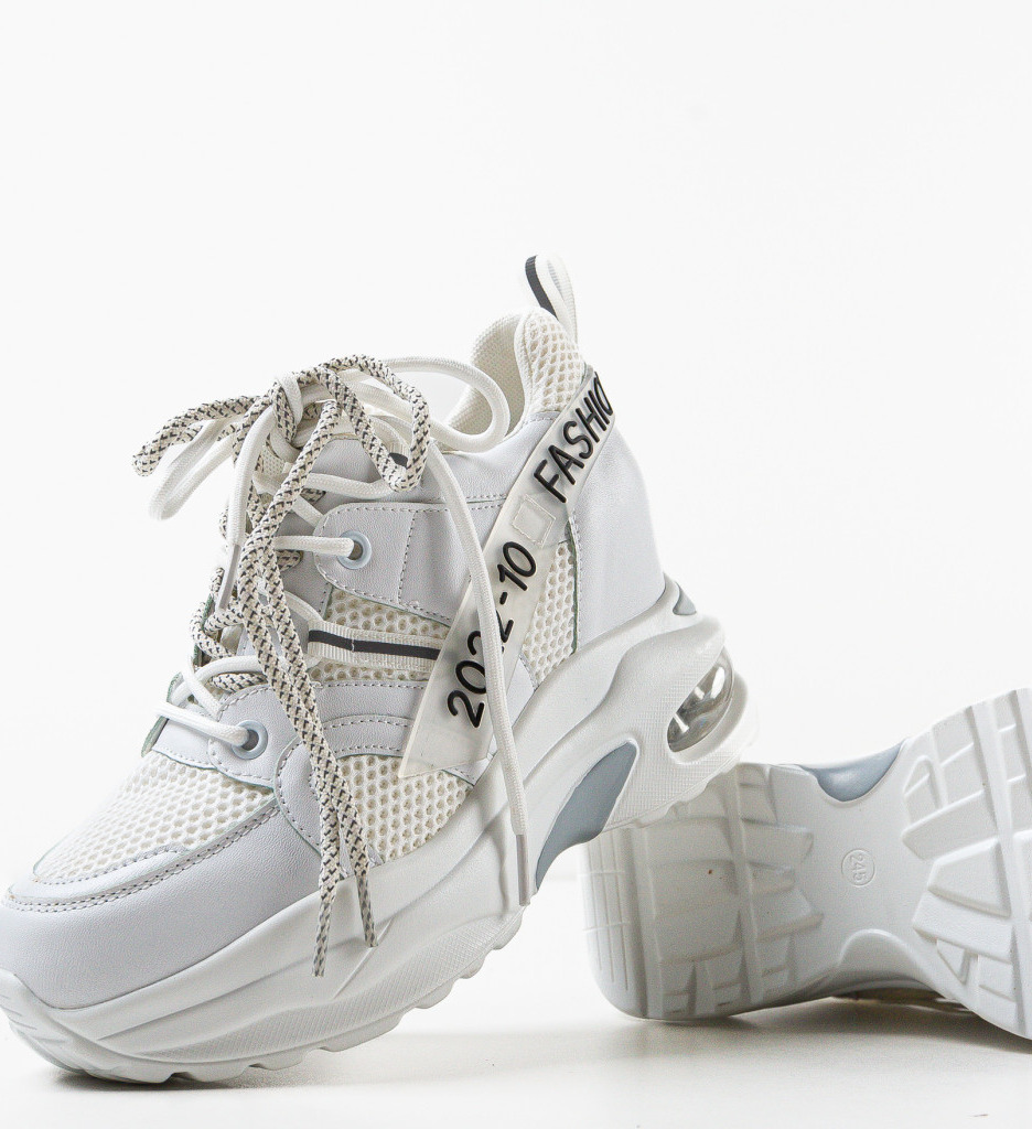 Sneakers Dama Letigo Albi - Stil si Confort - imagine 6