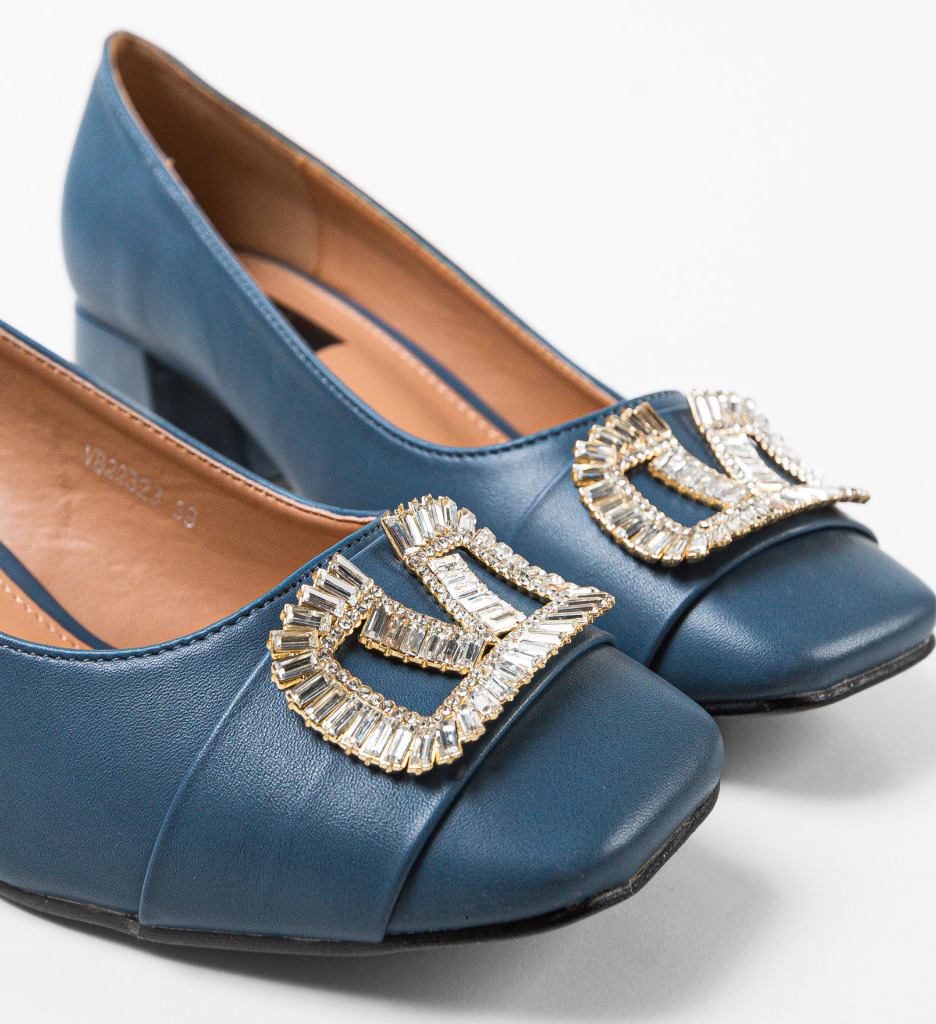 Pantofi Strickl Albastri - Eleganță și Stil - imagine 7