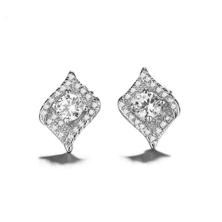 Cercei Argint 925 Delis | Model Romb Elegant