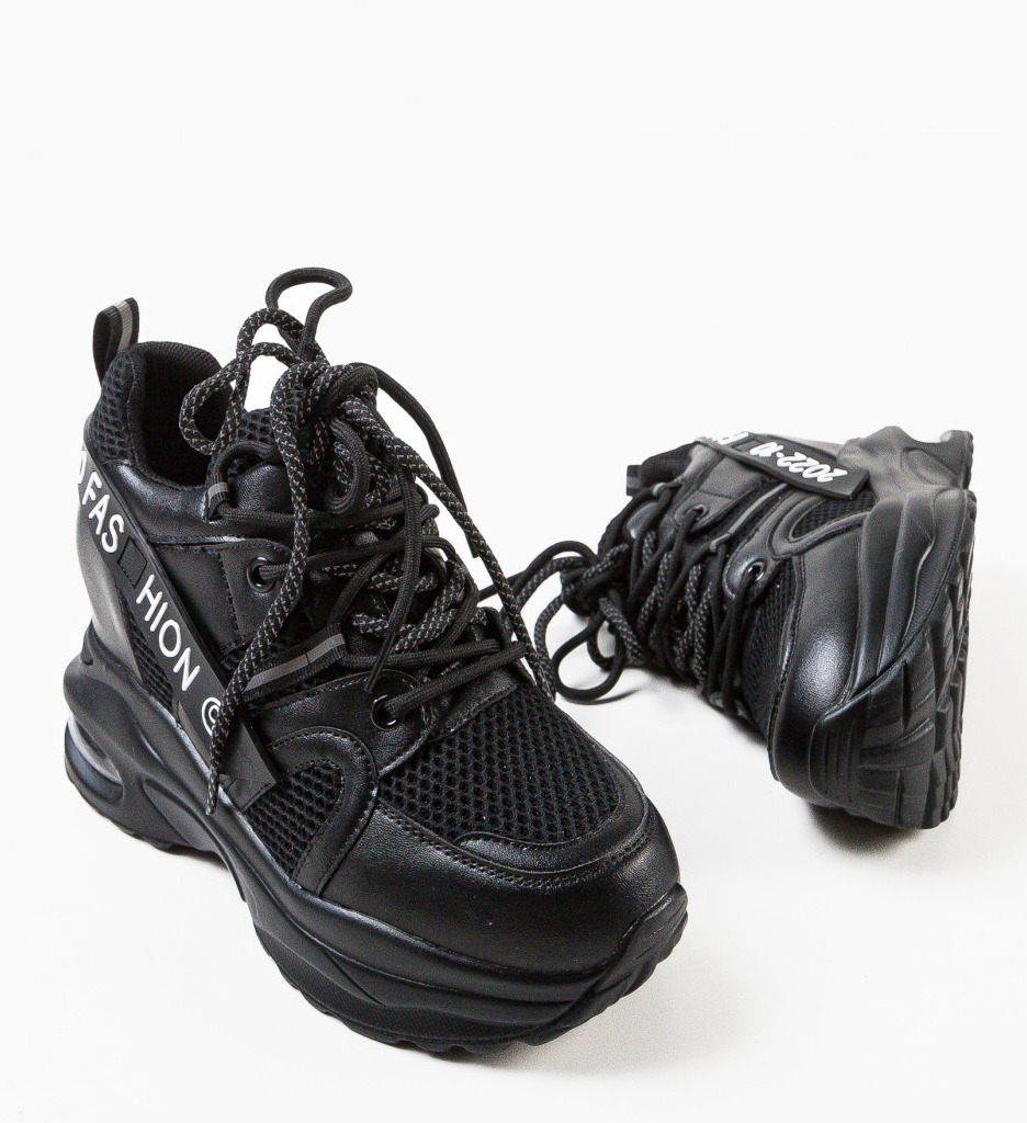 Sneakers Dama Letigo Negri - Confort și Stil - imagine 7