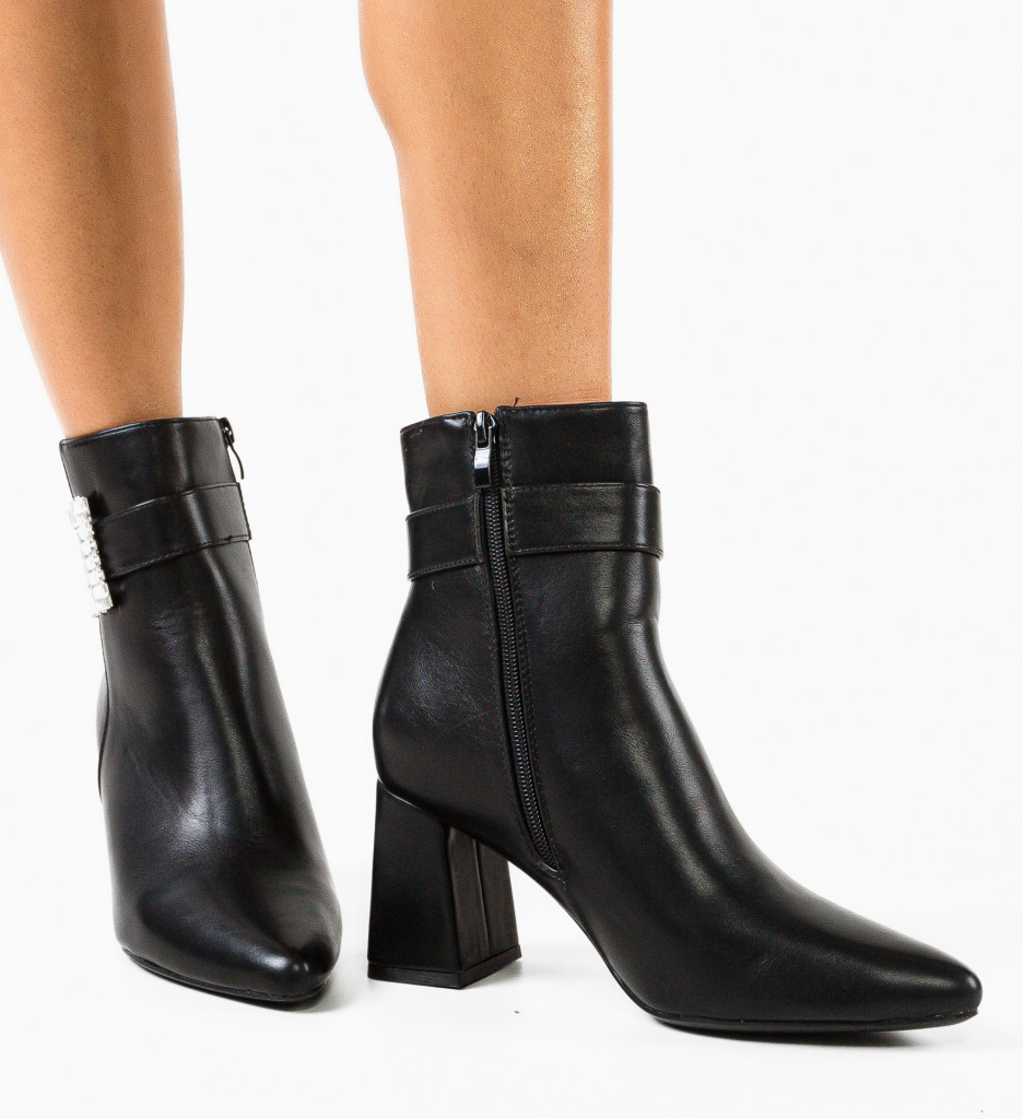 Botine Dama Dillon Negre - Eleganță și Confort - imagine 2