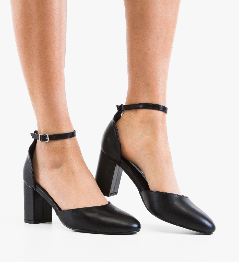 Pantofi Dama Mer Negri Eleganți - imagine 3