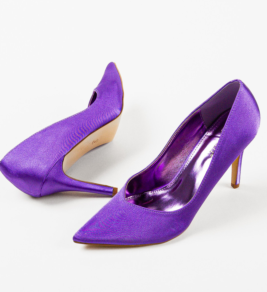 Pantofi cu Toc Mov | Eleganță și Stil Asigurat - imagine 7