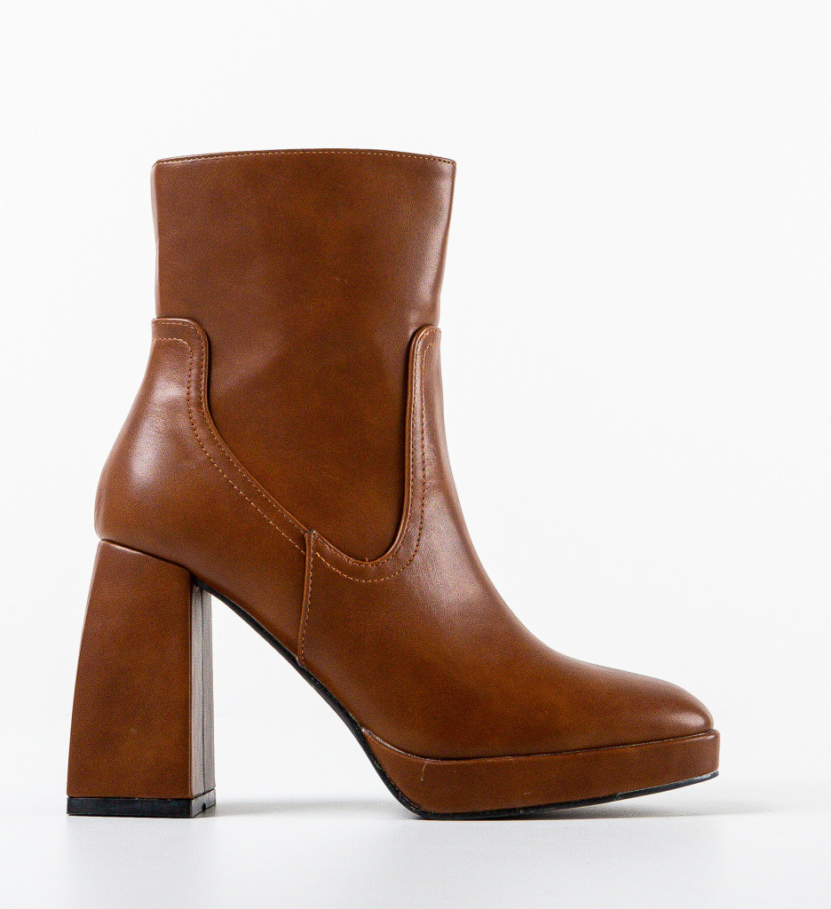 Botine Dama Nevin Camel - Eleganță și Stil - imagine 4