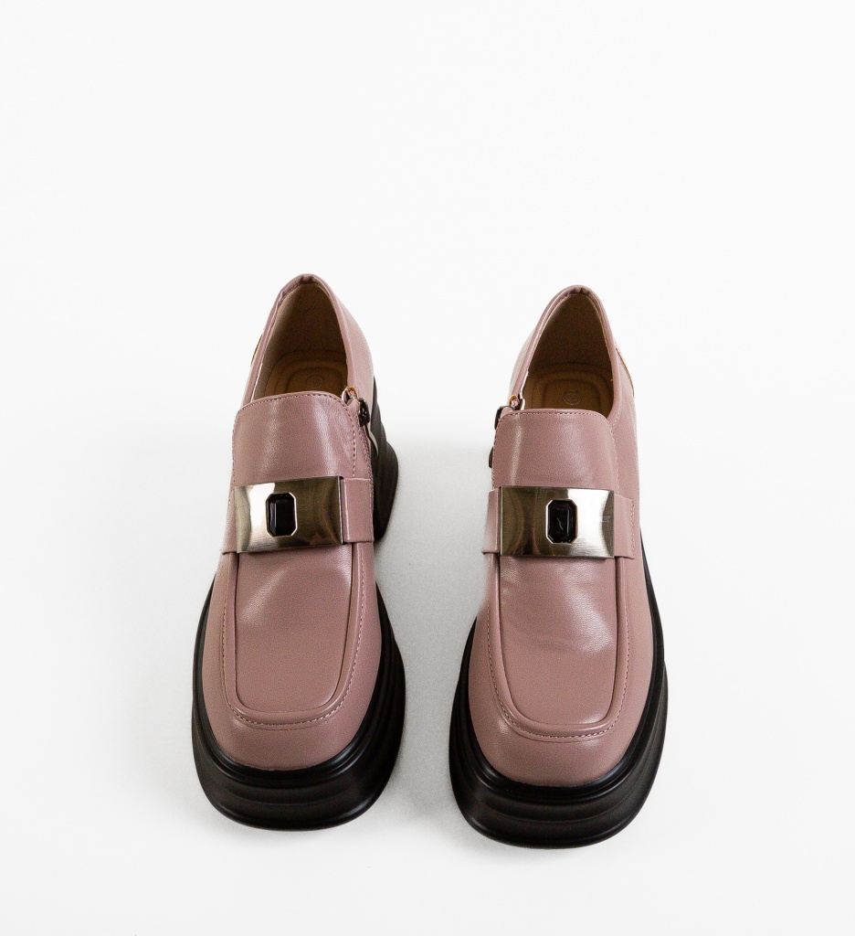Pantofi Casual Natheo Roz - Confort Stil - imagine 8