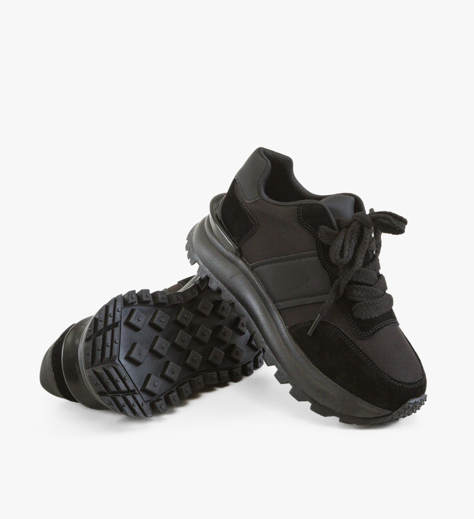 Sneakers Dama Contares Negri | Confort și Stil Urban - imagine 2