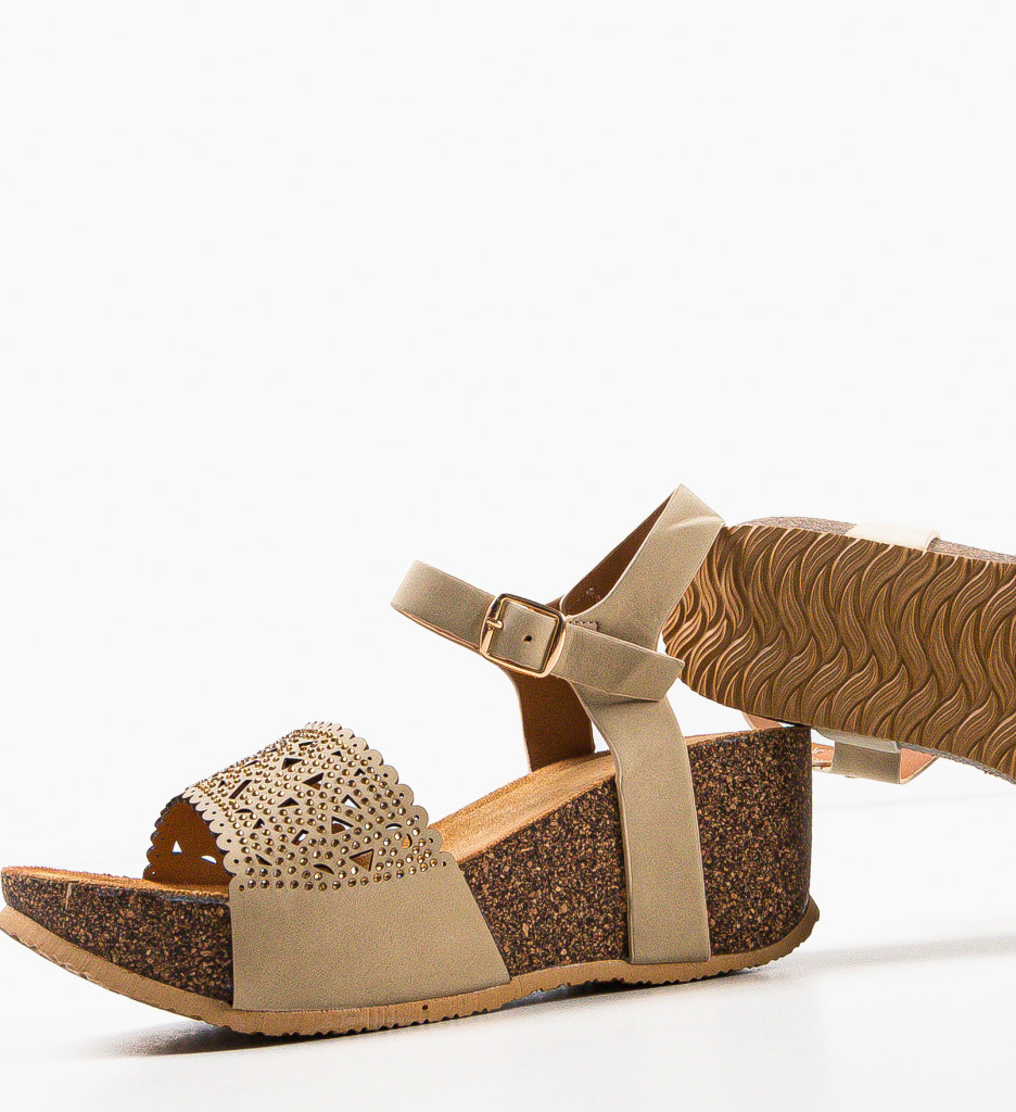 Platforme Dama Tessa Khaki | Stil si Confort - imagine 7