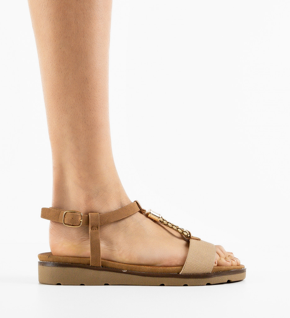 Sandale Dama Surind Khaki | Confort & Stil - imagine 4