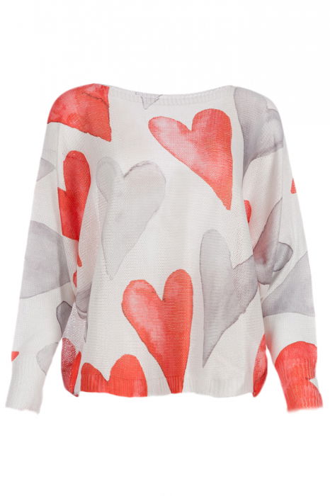 Bluza Fluture Inimi Rosii - Eleganță Shopika