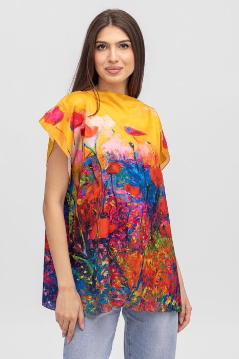 Bluza Poncho Maci | Eleganță Vară - Shopika