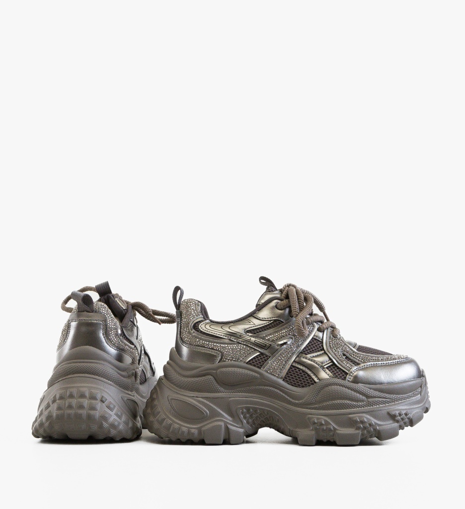 Sneakers Dama Gyran Gri - Confort Sport - imagine 2