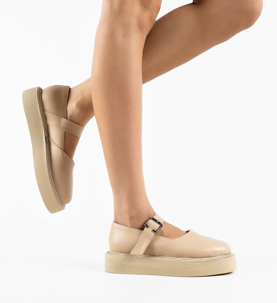 Pantofi Casual Brye Bej | Confort și Stil - imagine 3