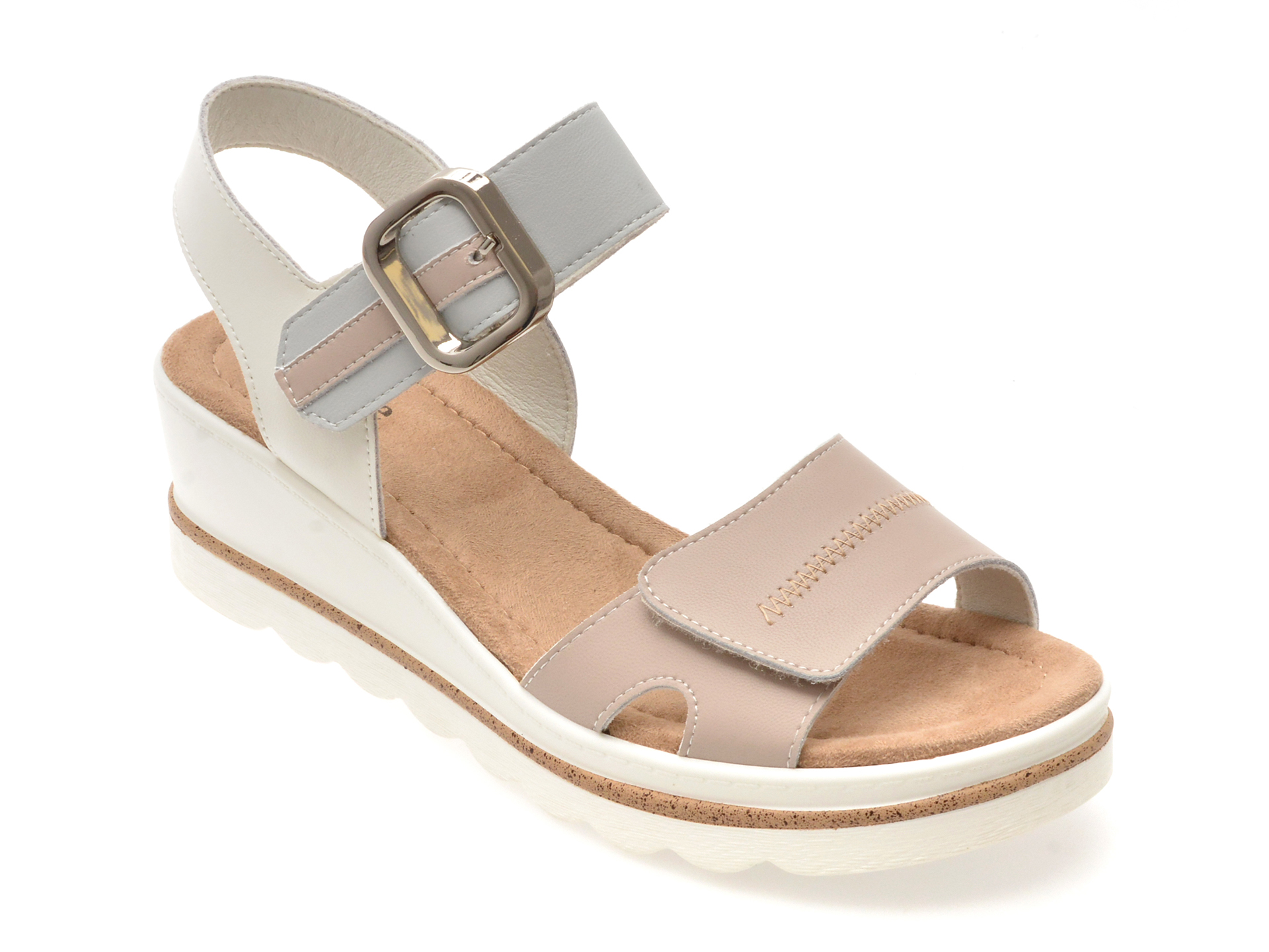 Sandale IMAGE Piele Naturală - Eleganță Albă