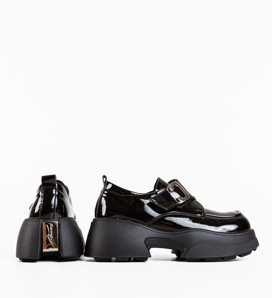 Pantofi Casual Urdela Negri - Eleganță și Versatilitate - imagine 5