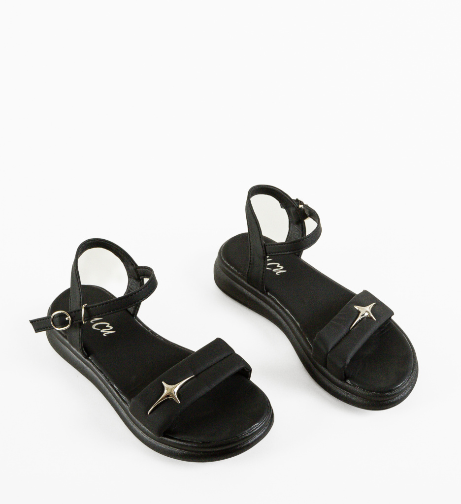 Sandale Dama Janc Negre | Eleganță și Confort - imagine 6