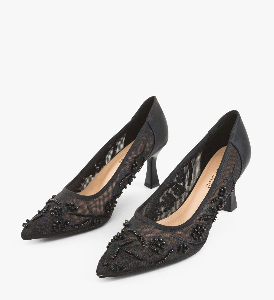 Pantofi dama Brides Negri eleganți - imagine 3