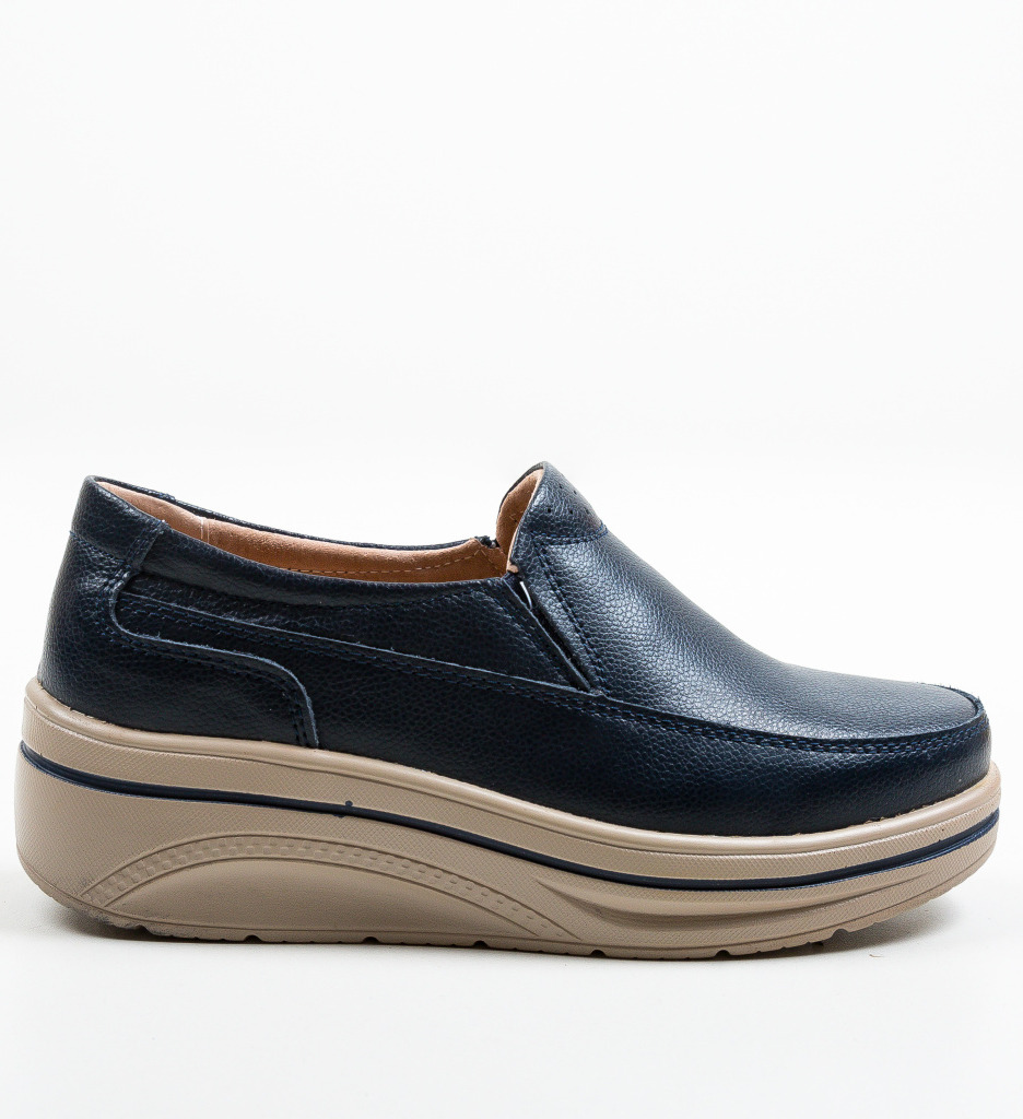 Pantofi Casual Rankin Bleumarin Confort - imagine 8