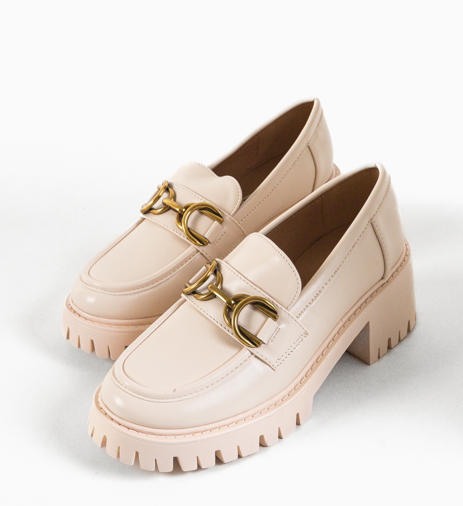 Pantofi Casual Minkello Bej | Confort Zilnic - imagine 8