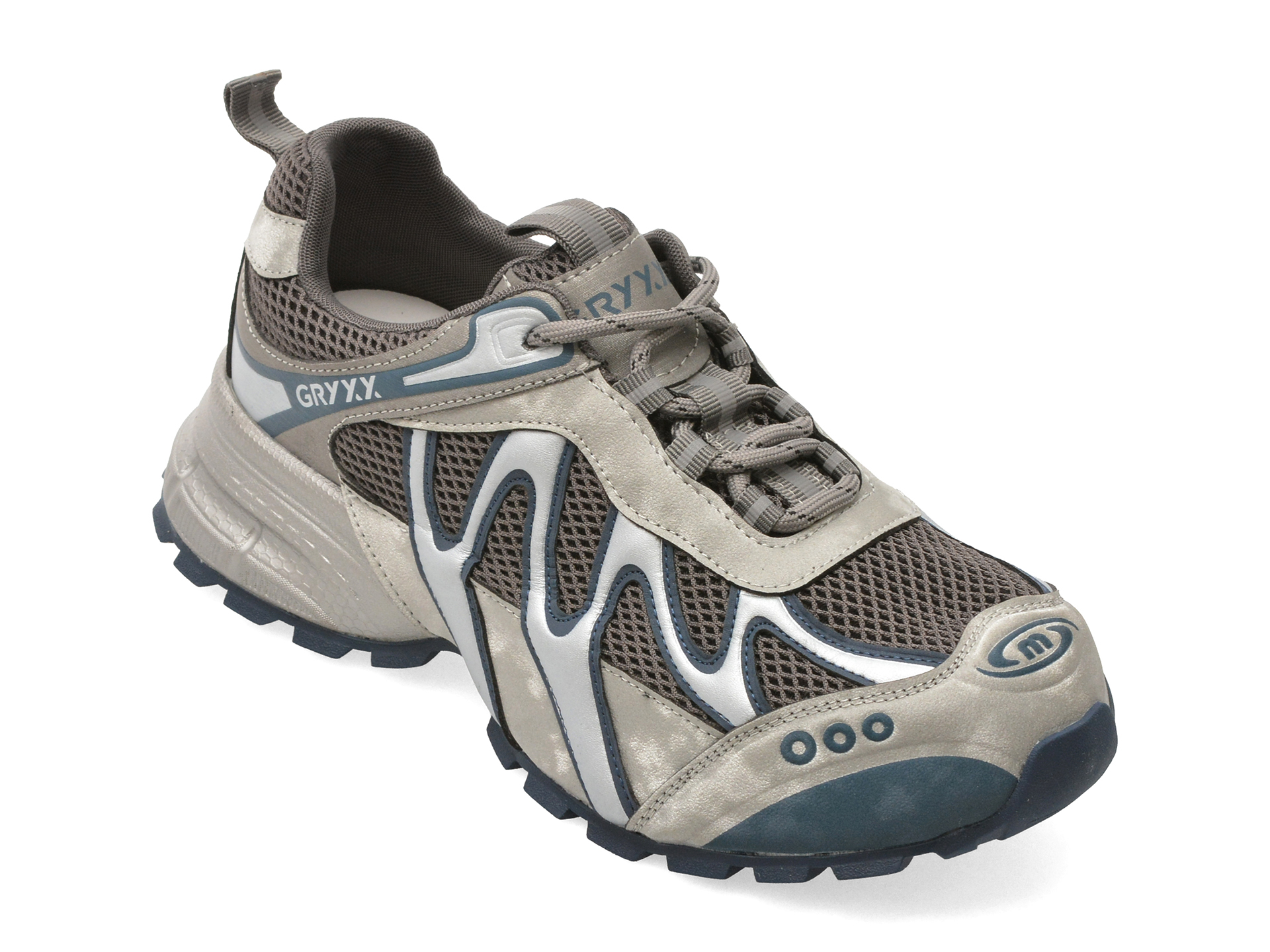 Pantofi Sport GRYXX Gri Piele Naturală