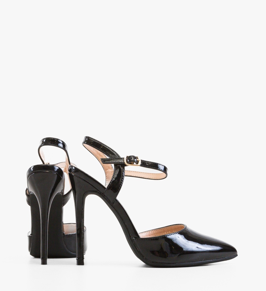 Pantofi Stiletto Dama Negri Eleganți - imagine 6