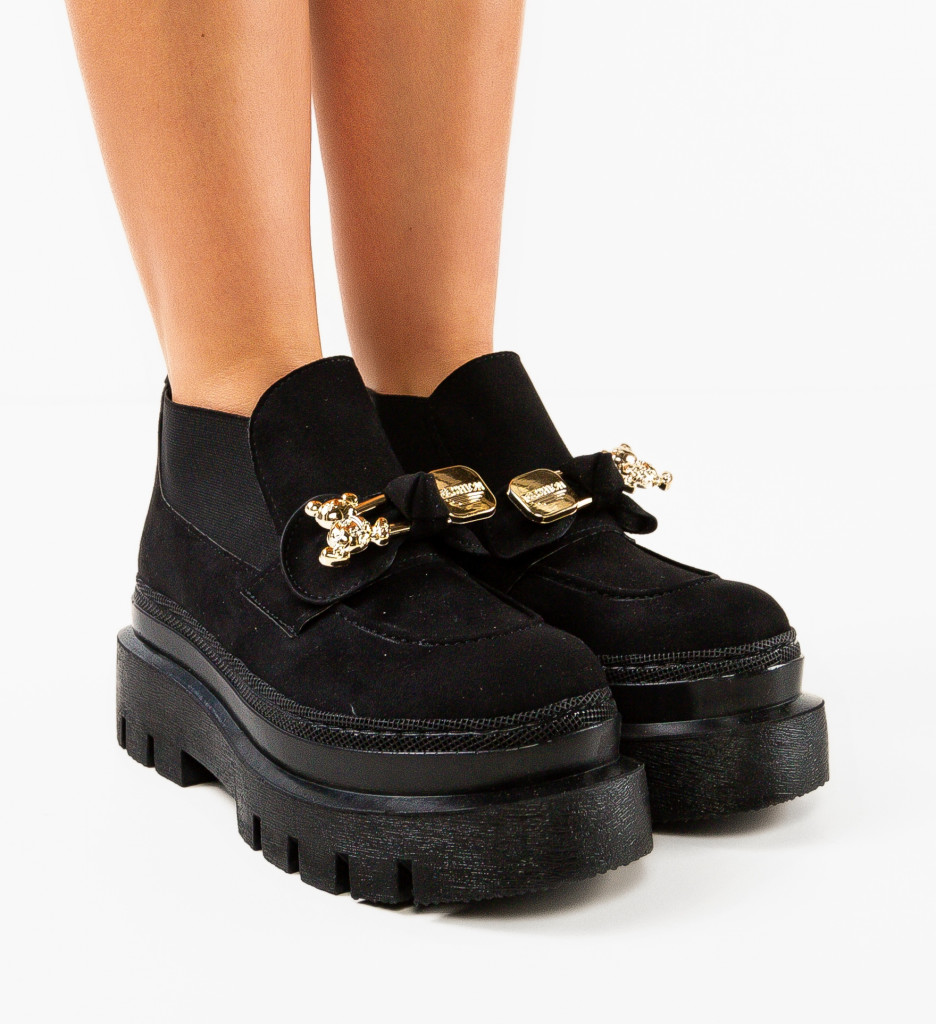 Pantofi Casual Bearya Negri - Confort & Stil - imagine 2