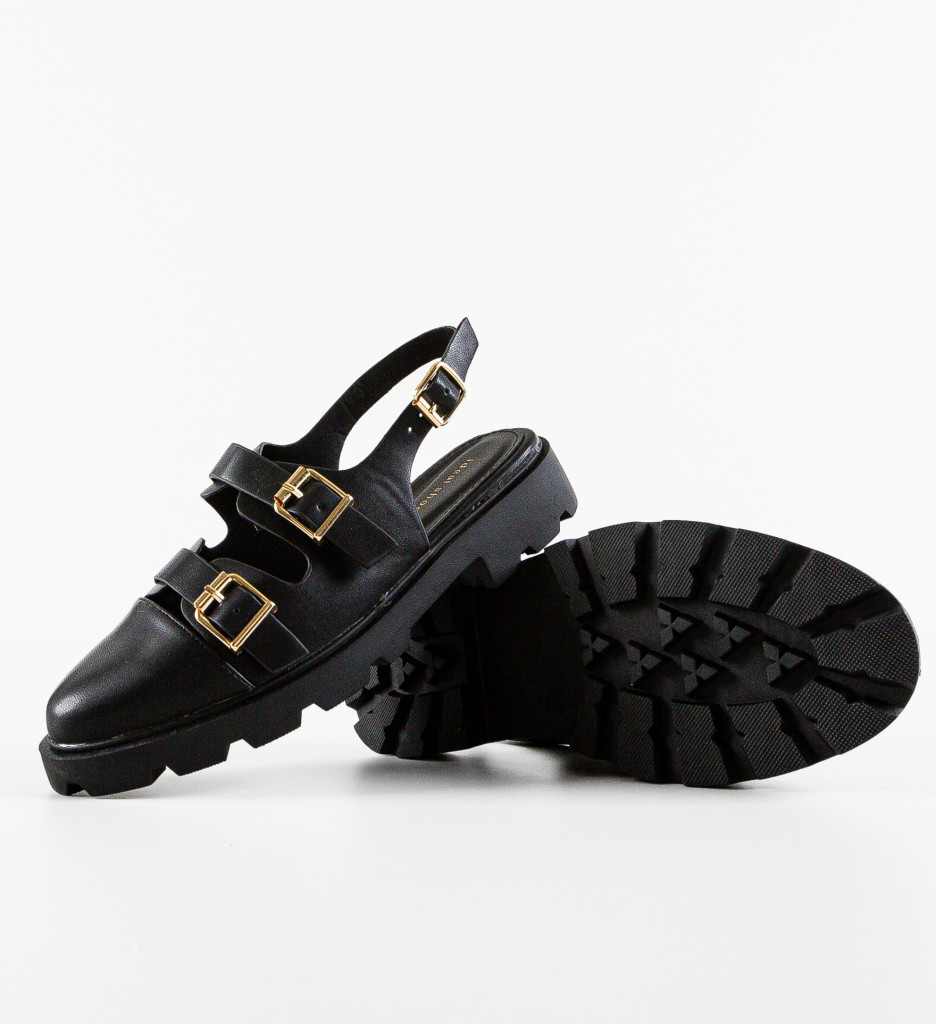 Pantofi Casual Dama Moldavit Negri | Confort Zilnic - imagine 8