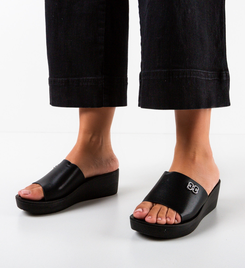Platforme Dama Butty Negre - Stil și Confort - imagine 2