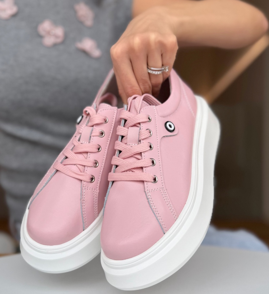 Pantofi Casual Nuandre Roz - Confort și Stil - imagine 9