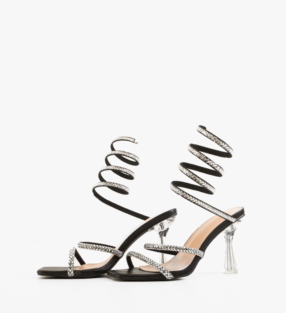 Sandale cu toc Cooper Negre - Eleganță și Stil - imagine 10