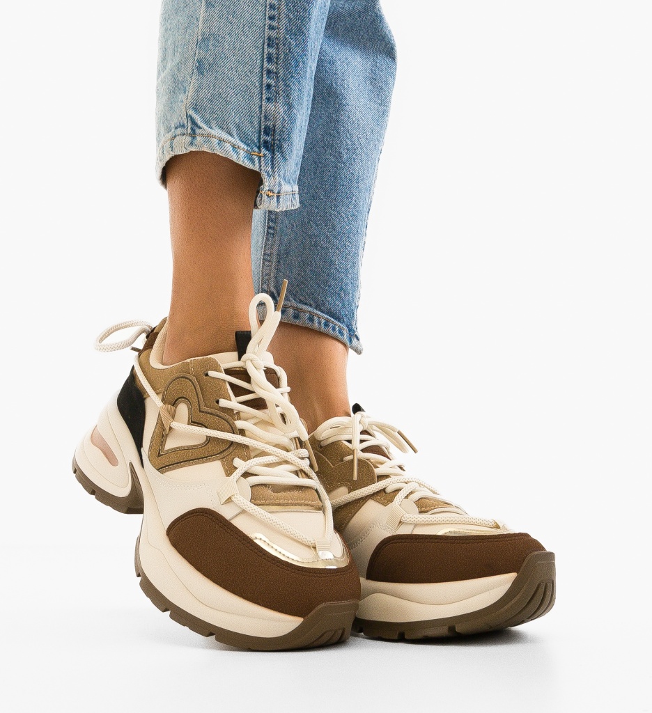 Sneakers Arjun Khaki - Confort și Stil Urban