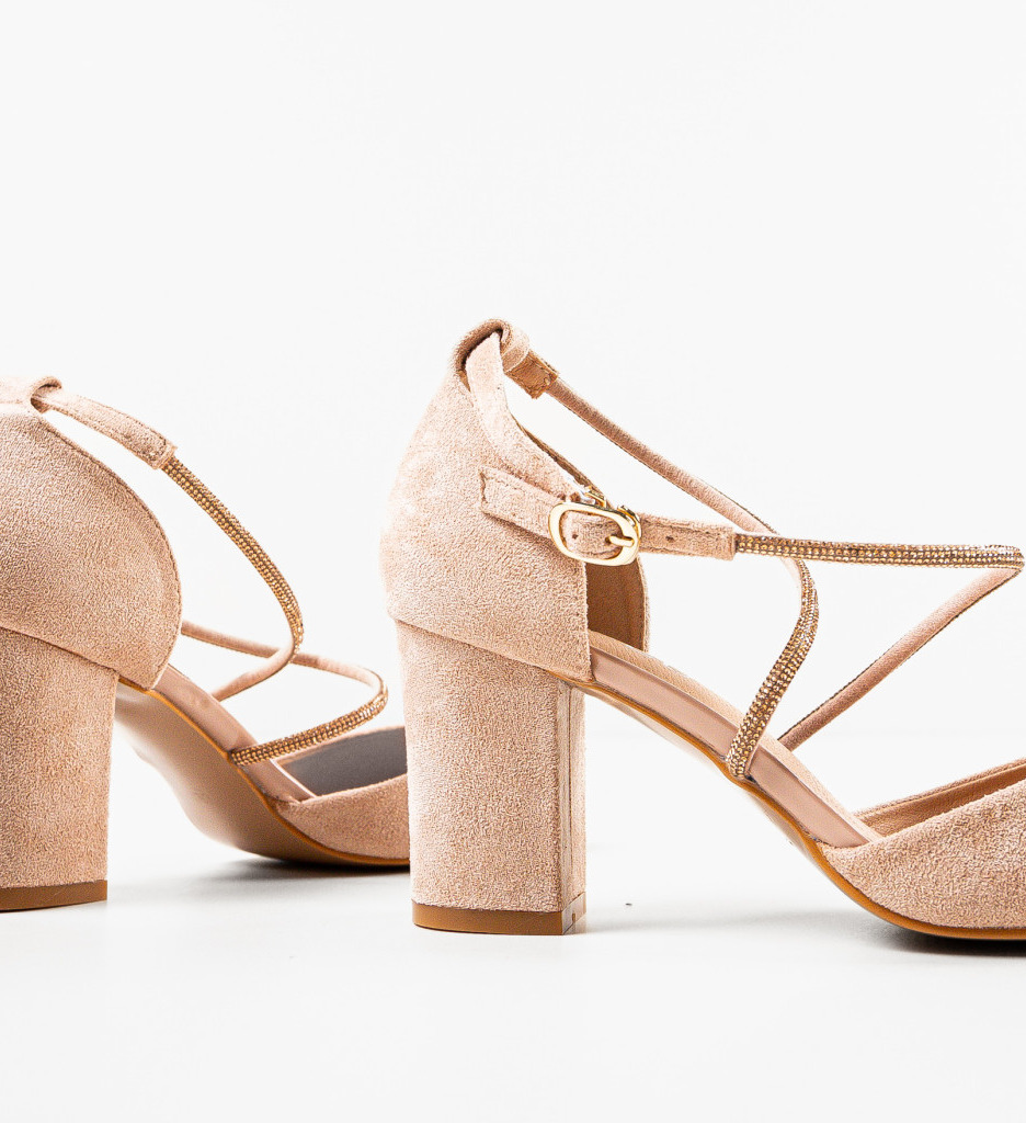 Pantofi Jonak Bej cu Toc - Eleganță și Stil - imagine 6