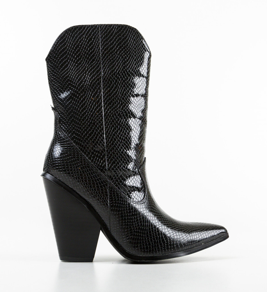 Botine Randy Negre - Eleganță și Confort - imagine 4