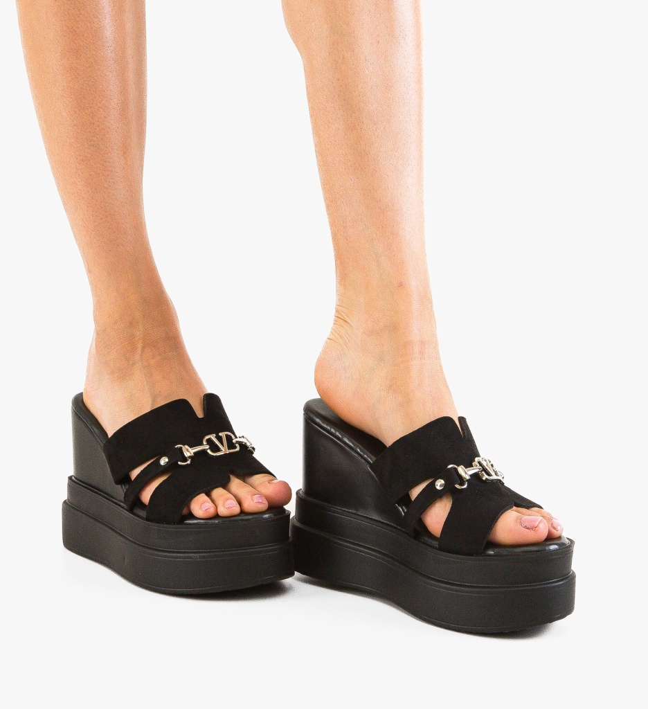 Platforme Dama Mafre Negre - Eleganță și Confort - imagine 3