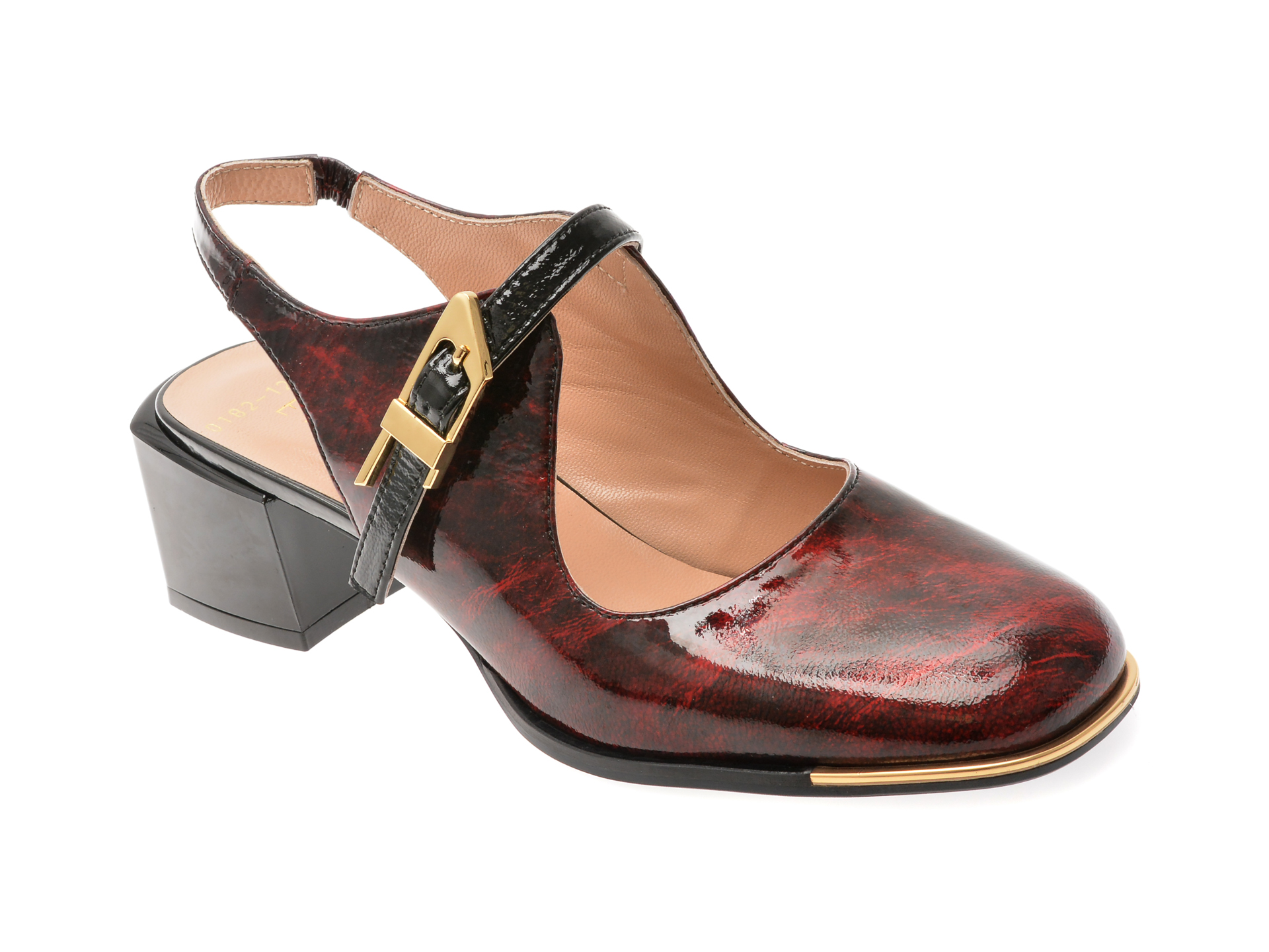 Pantofi EPICA visinii din piele lacuita - Eleganță și stil