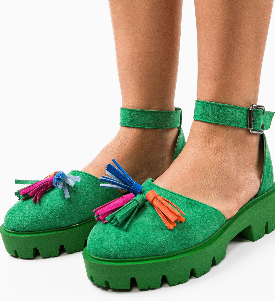 Pantofi Casual Jaila Verzi - Confort și Stil Zilnic - imagine 2