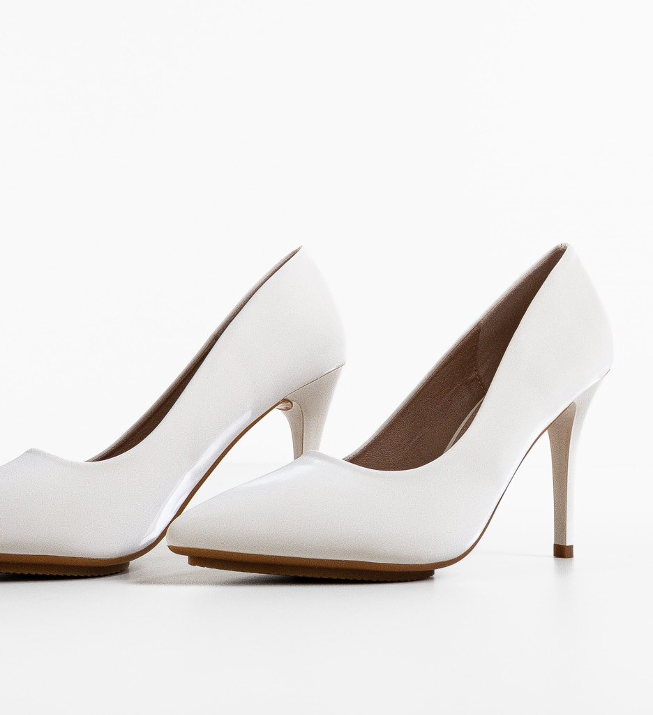 Pantofi cu Toc Lepye Albi | Eleganță Asigurată - imagine 5