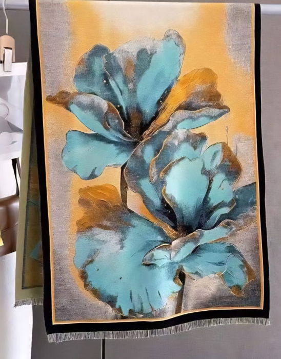 Eșarfă Premium Shopika - Imprimeu Floral Elegant