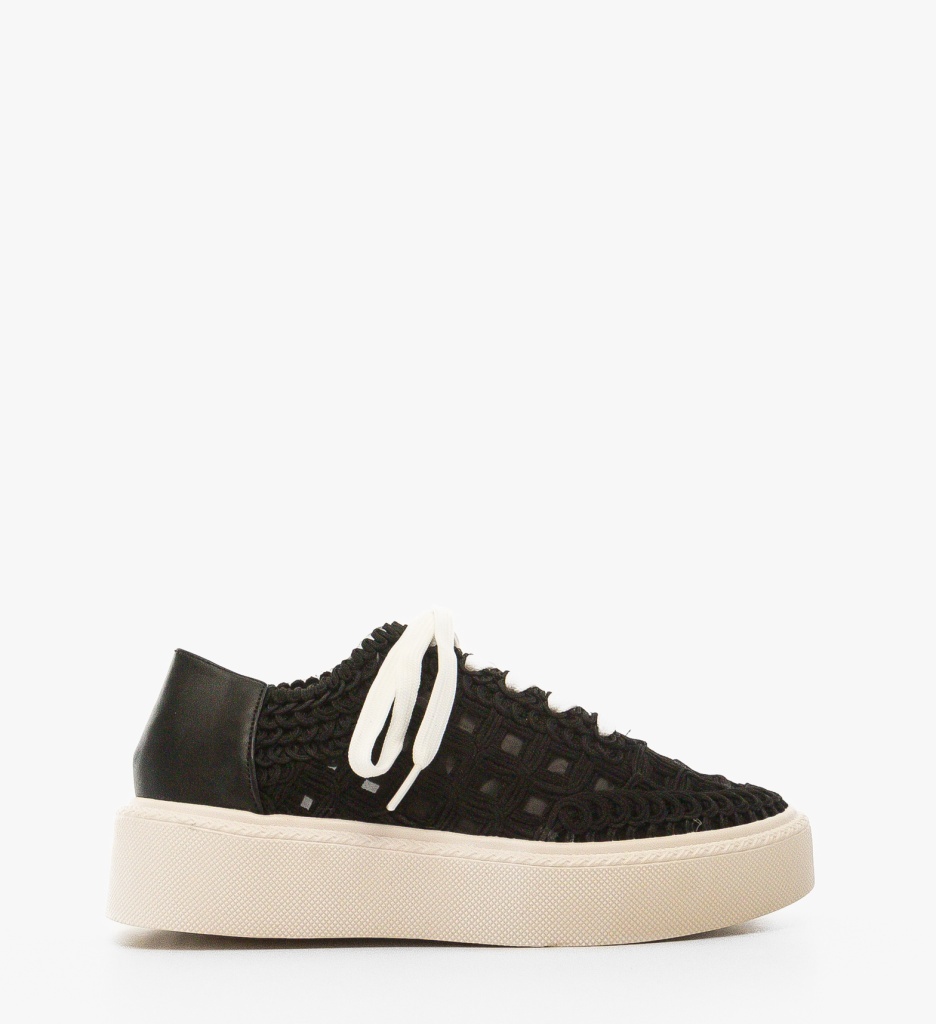 Sneakers Aihao Negri - Confort și Stil pentru Sport - imagine 6