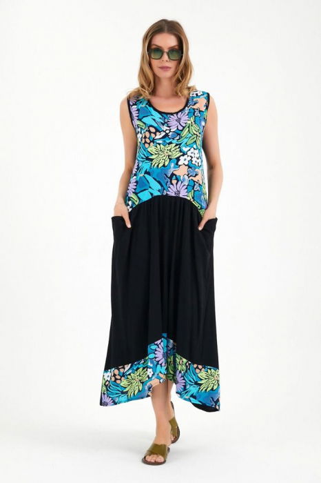 Rochie Vascosă Elegantă cu Imprimeu - Vale Woman