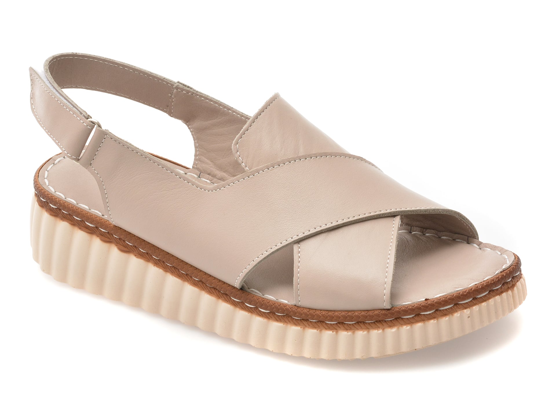 Sandale GRYXX gri din piele naturala, CS3205