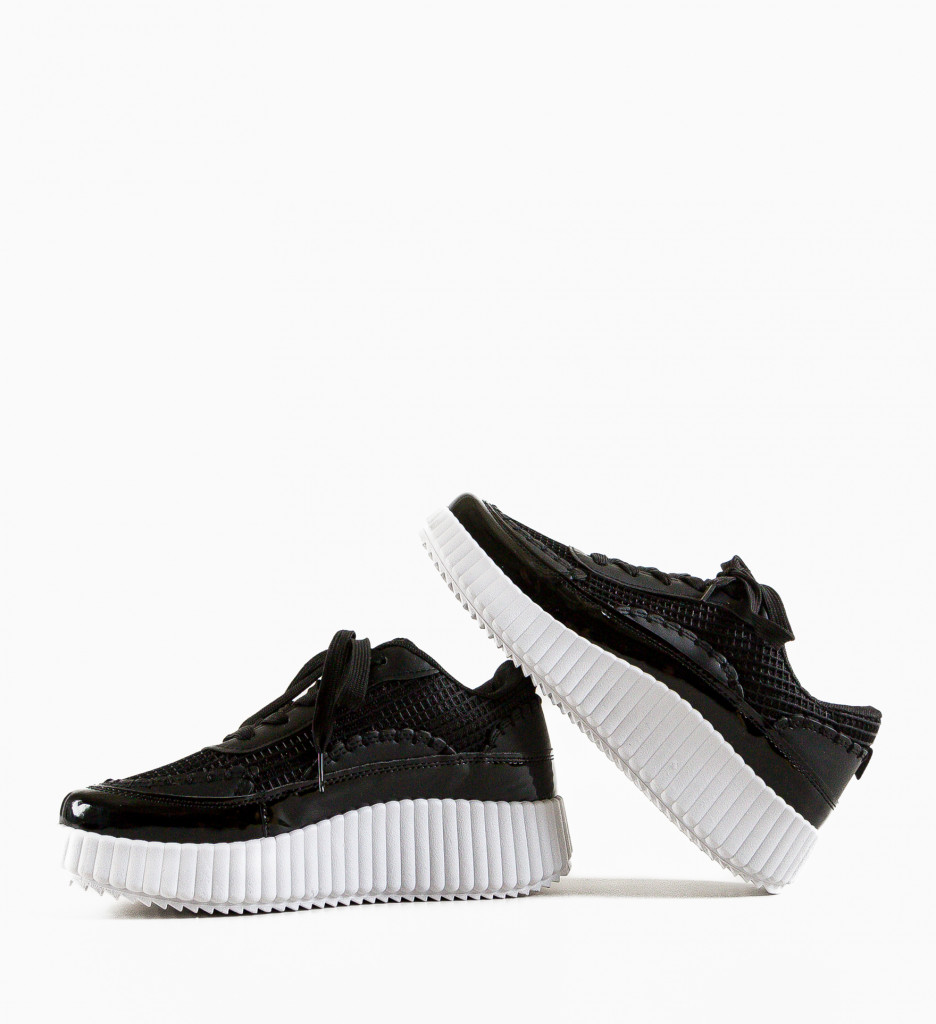 Pantofi Sport Duffy Stein Negri - Confort Superior - imagine 7