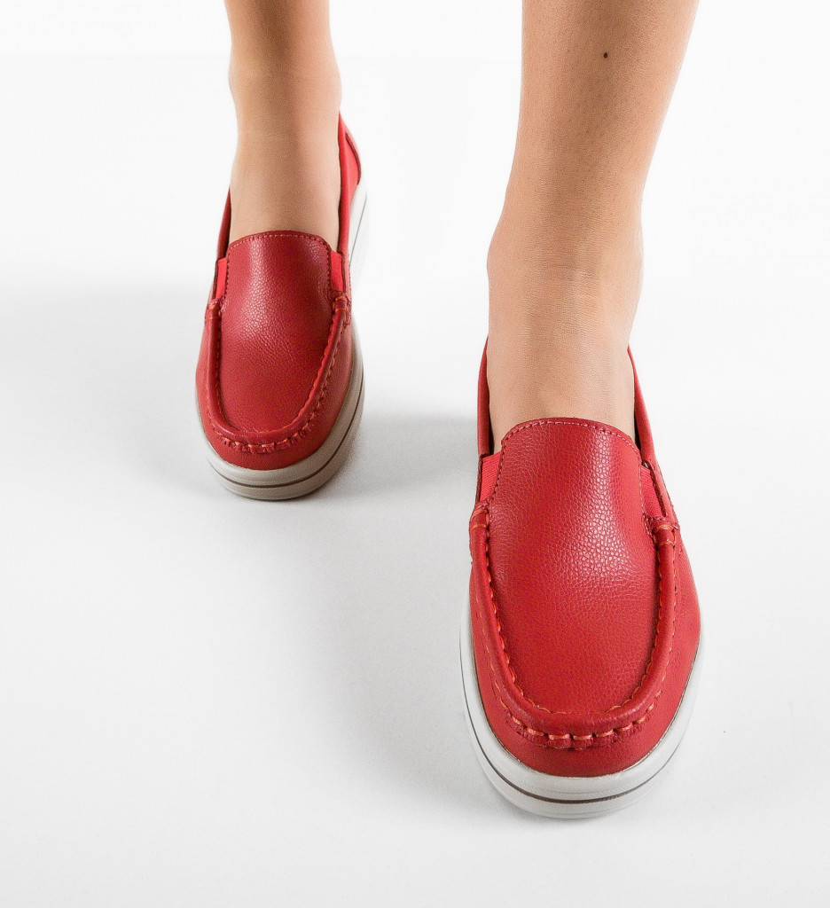 Pantofi Casual Brienne Rosii - Confort și Stil - imagine 3