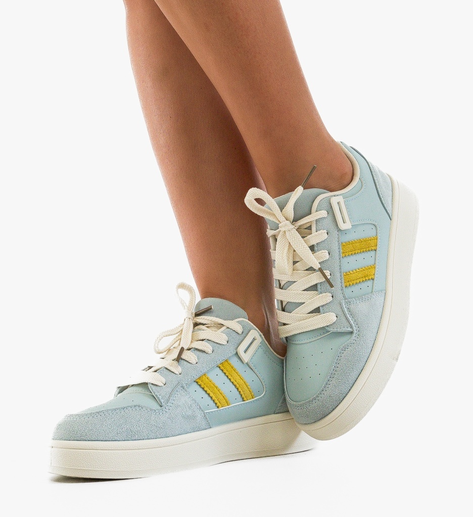 Sneakers Dama Spring Albastri Confort Sport - imagine 4