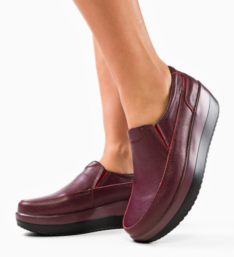 Pantofi Casual Freeman Grena | Stil și Confort - imagine 3